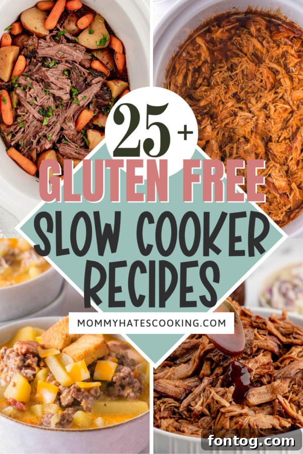 Collection of Quick Gluten-Free Slow Cooker Recipes for easy meal planning.