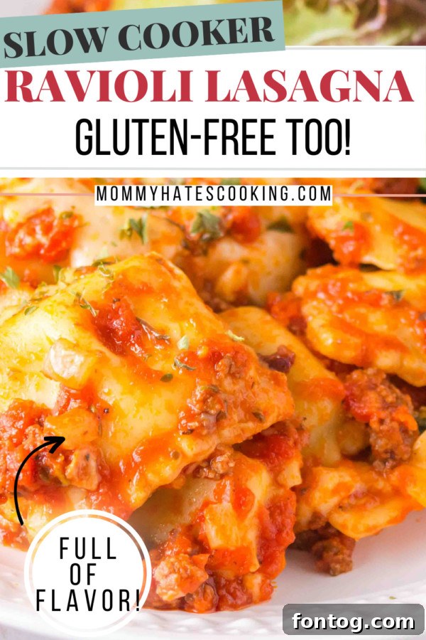 slow cooker ravioli lasagna gluten free