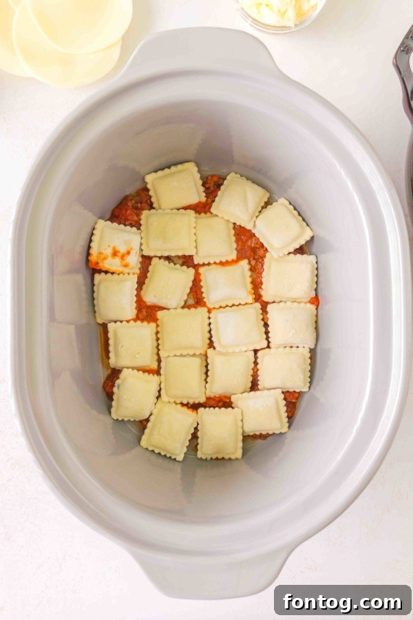 slow cooker ravioli lasagna gluten free