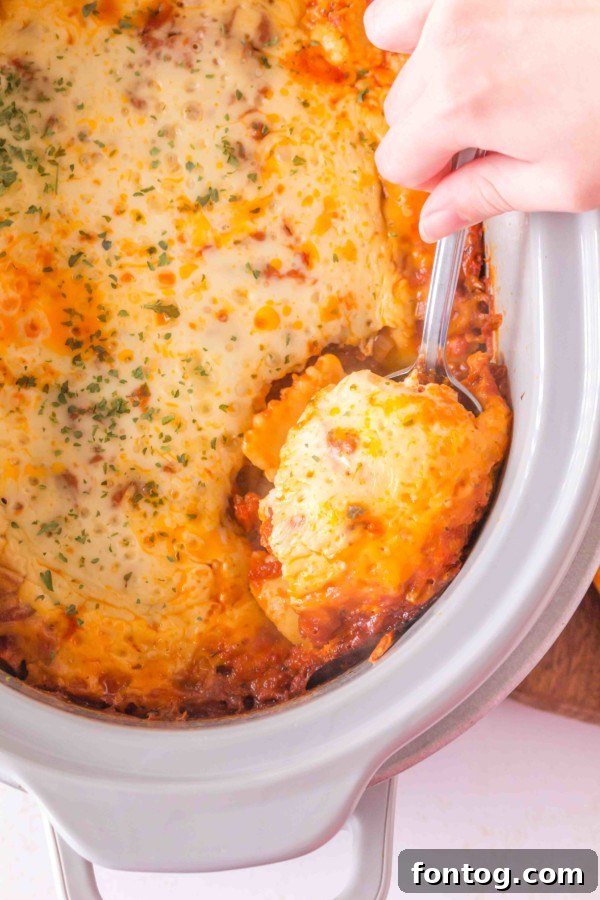 slow cooker ravioli lasagna gluten free