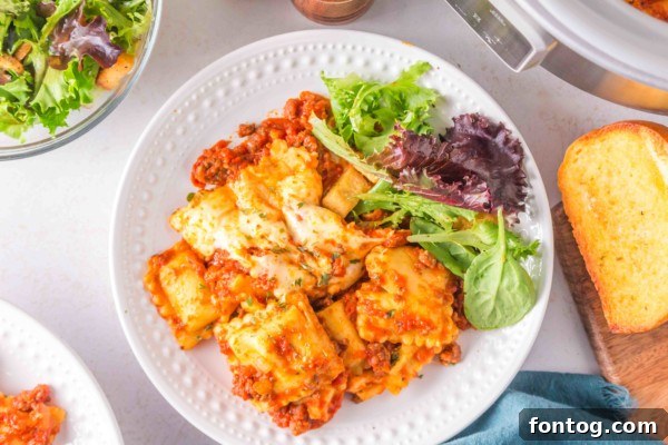 slow cooker ravioli lasagna gluten free