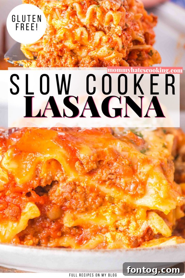 Effortless Slow Cooker Lasagna Gluten Free Friendly 11 GLUTEN FREE SLOW COOKER LASAGNA