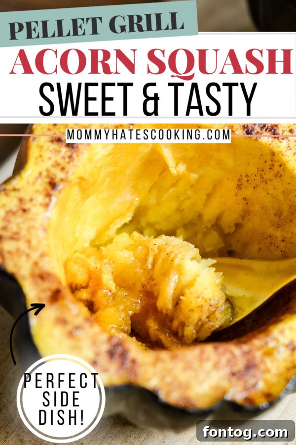 acorn squash on pellet grill