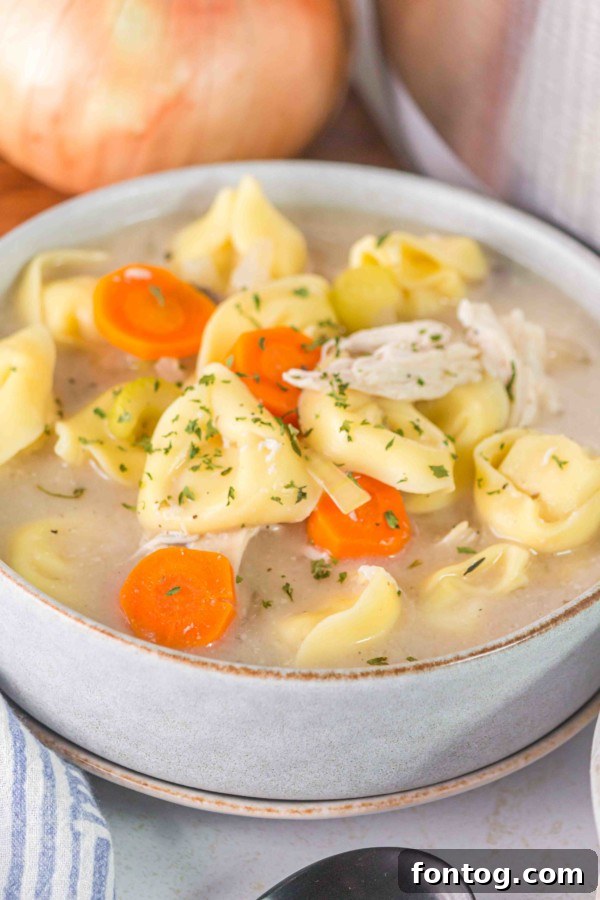 chicken tortellini soup in slow cooker gluten free
