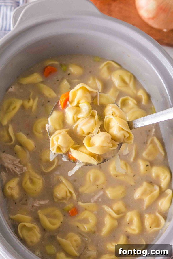 chicken tortellini soup in slow cooker gluten free