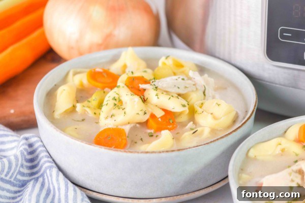 chicken tortellini soup in slow cooker gluten free