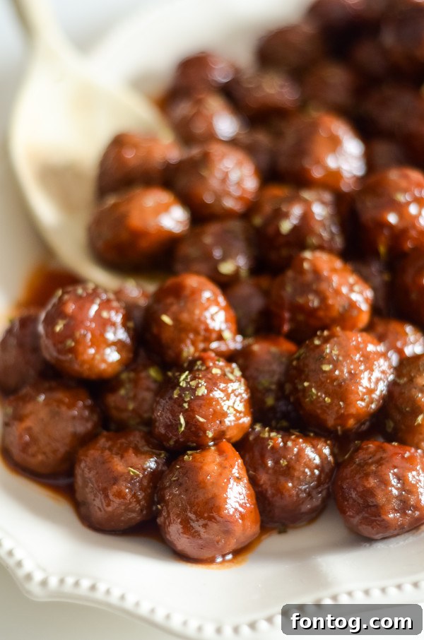 grape jelly meatballs made in the pressure cooker