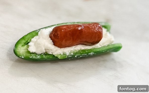 pellet grill jalapeno poppers with cocktail sausages