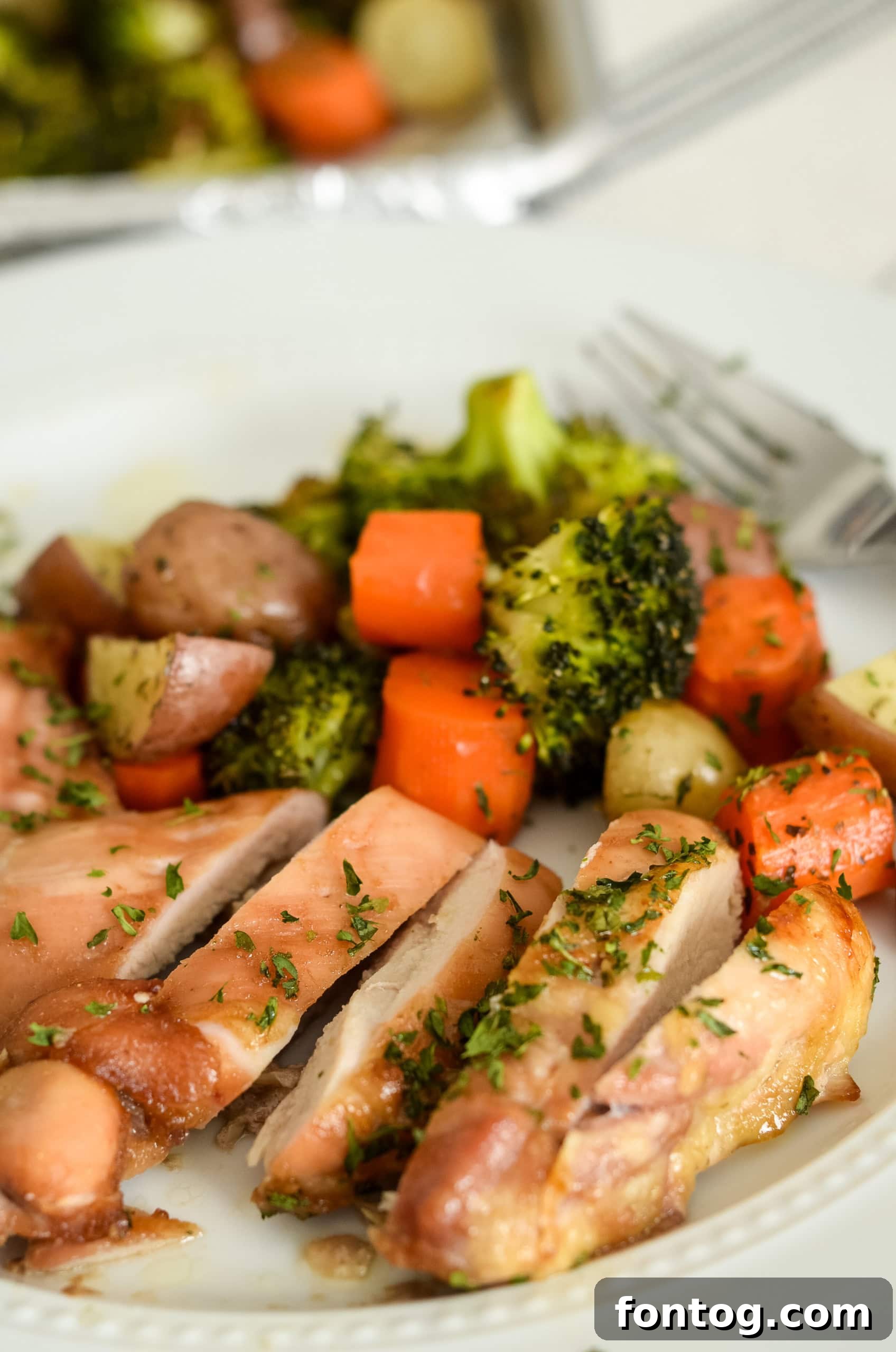 Sheet Pan Glazed Chicken Thighs and Vegetables
