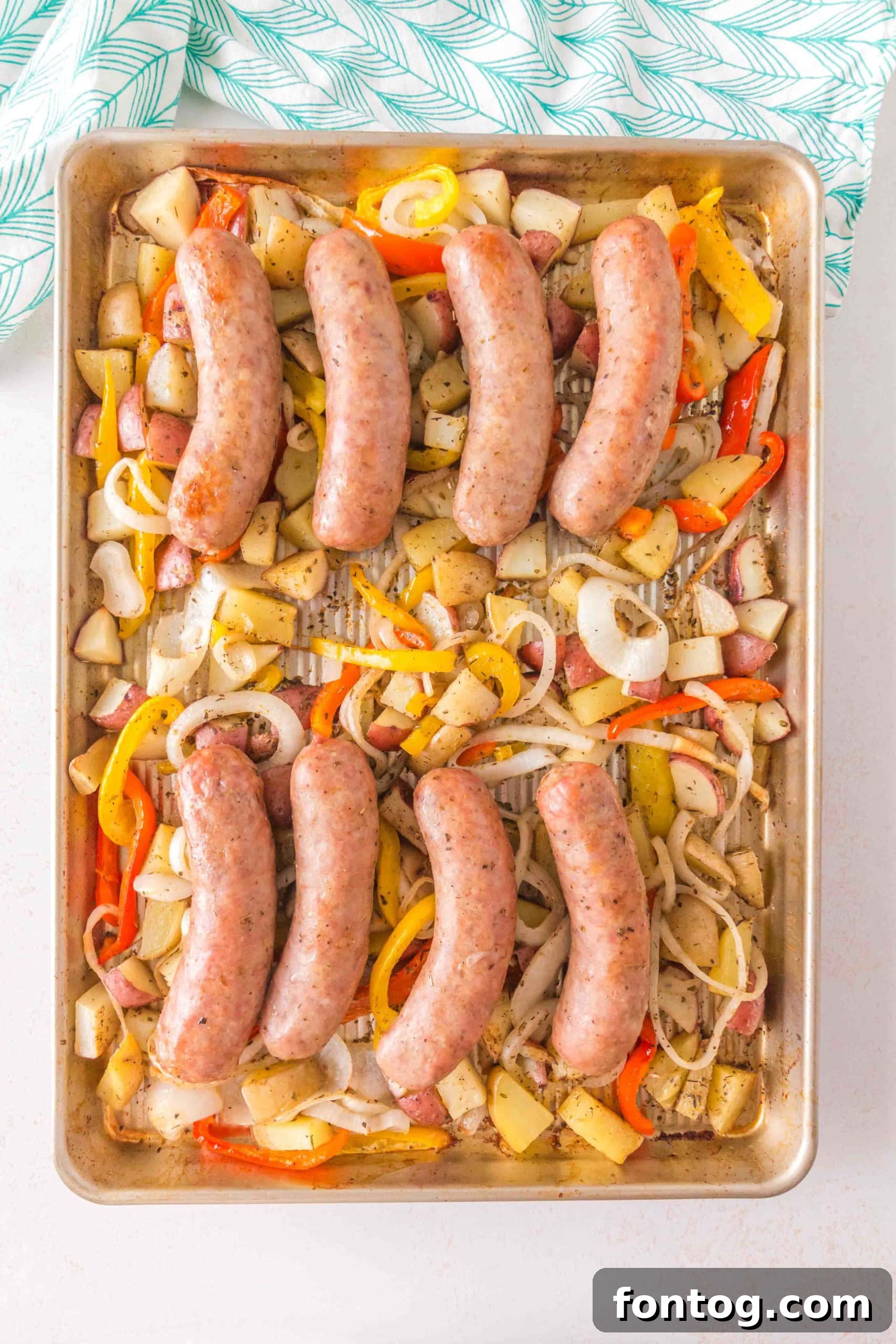 Sheet Pan Baked Italian Sausage