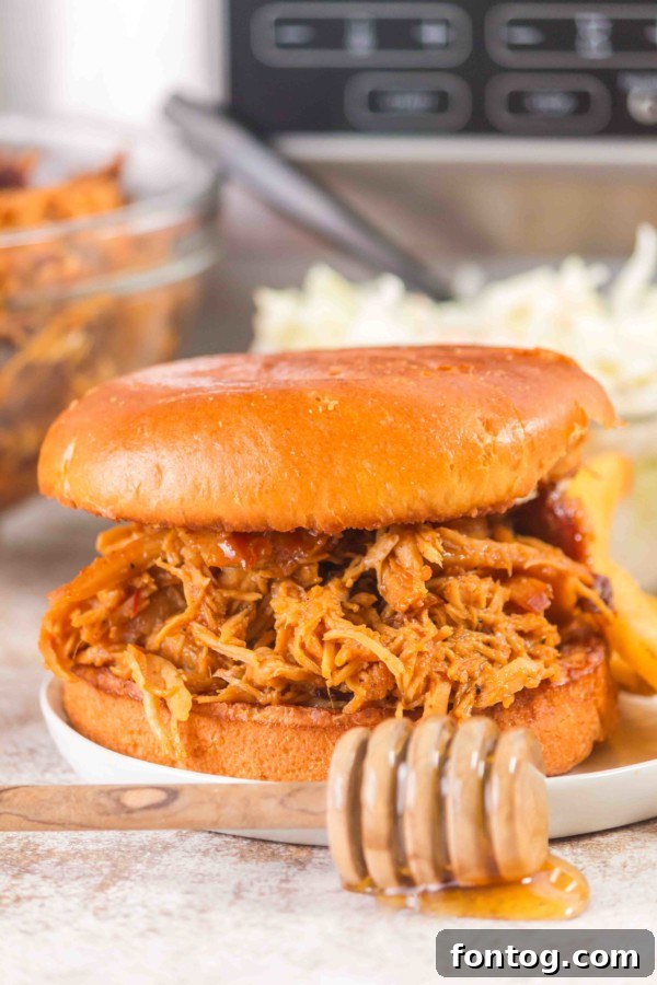 slow cooker hot honey chicken recipe, a sweet and spicy dinner