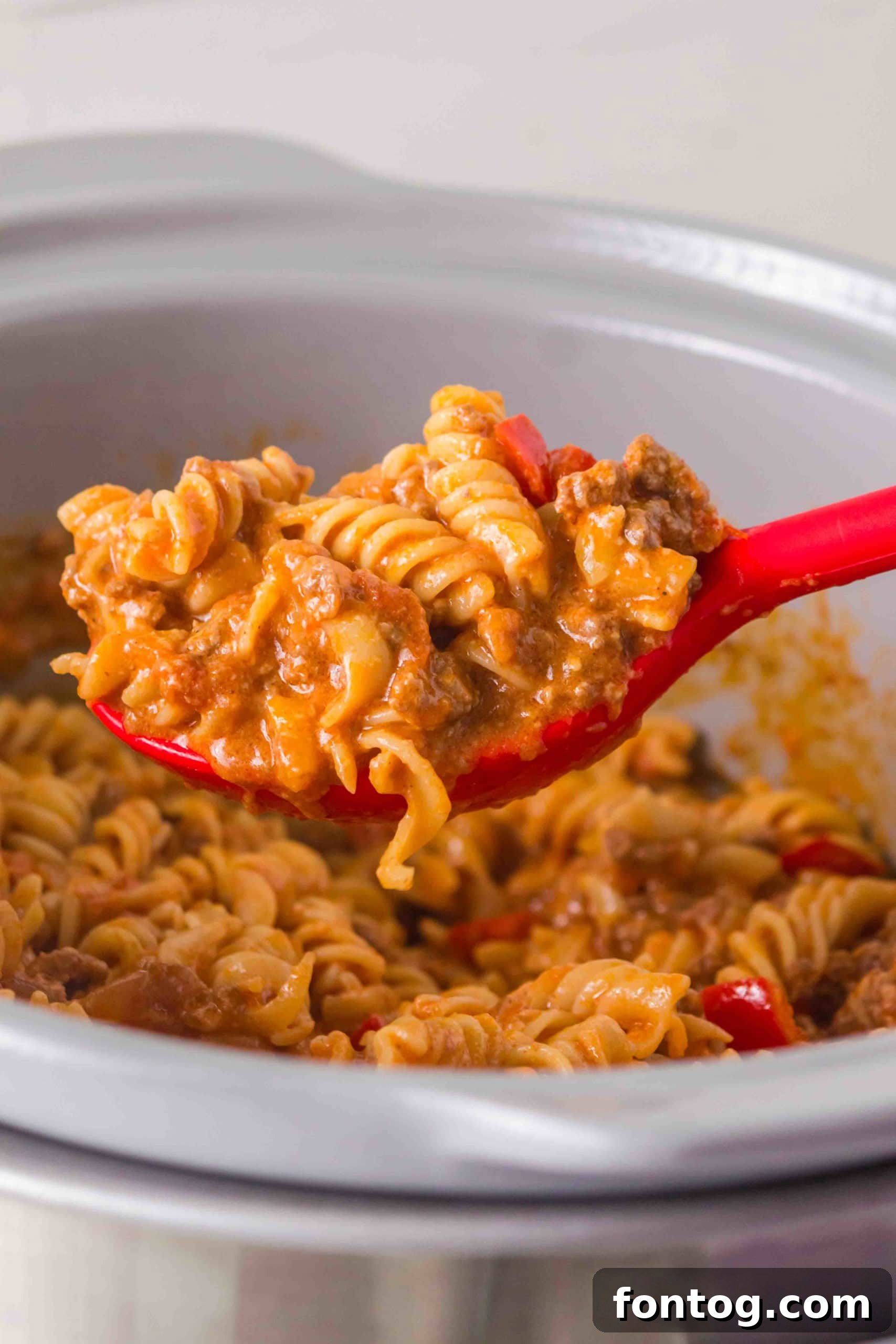 Gluten Free Slow Cooker Taco Pasta