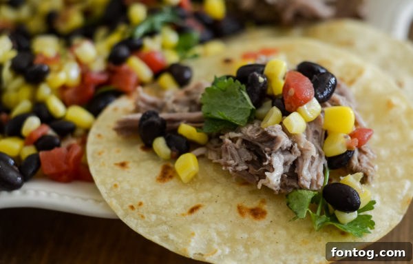 Effortless Pressure Cooker Pork Carnitas 5 Leftover pressure cooker pork carnitas stored in an airtight container