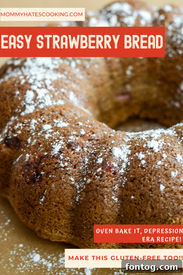 Pin for Gluten-Free Strawberry Bread