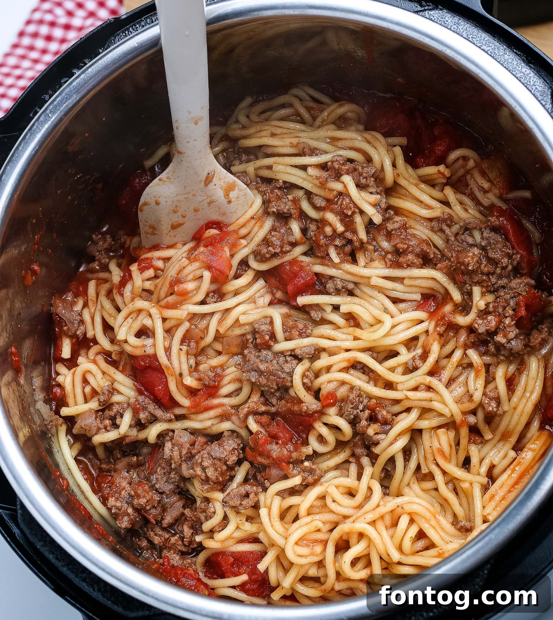 Spaghetti in a pressure cooker