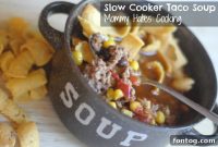 Easy Slow Cooker Taco Soup