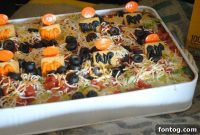 Spooktacular Graveyard Bean Dip