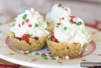 Crimson Cherry Sugar Cookie Cups