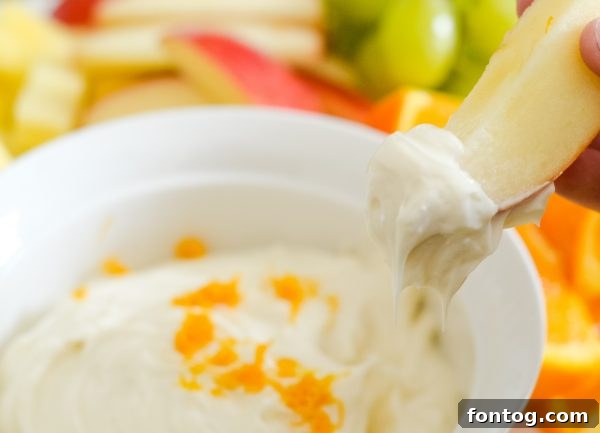 Cream Cheese Fruit Dip served with fresh berries and grapes