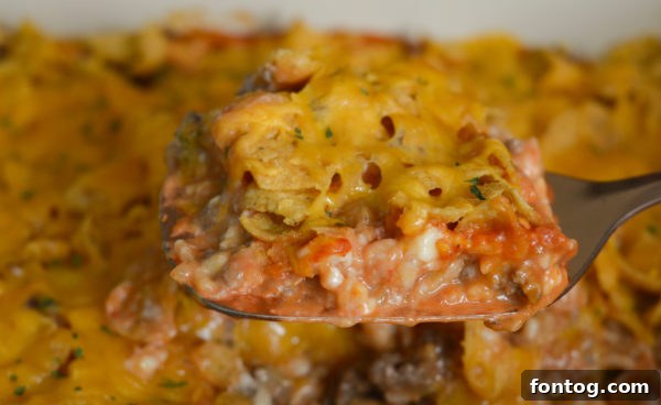 Easy Mexican Casserole with cheese