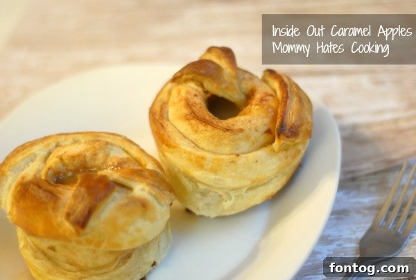 inside out caramel apples