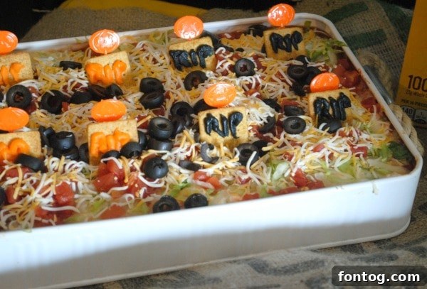 Graveyard Bean Dip