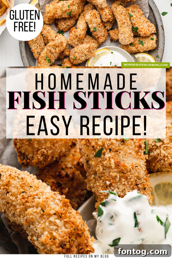 GLUTEN FREE FISH STICKS pin image