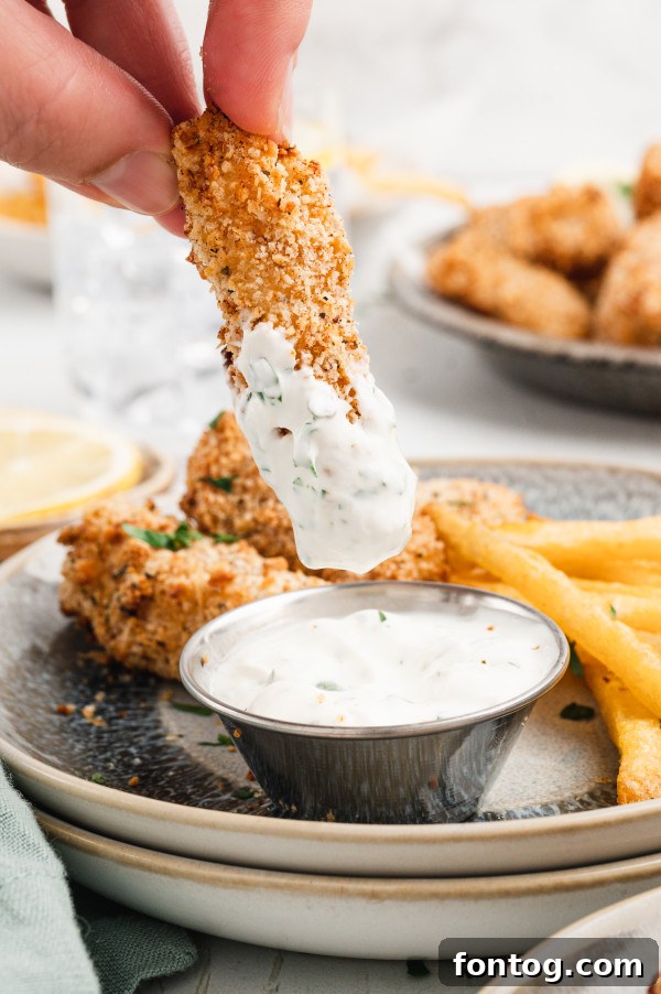 gluten free fish sticks close up