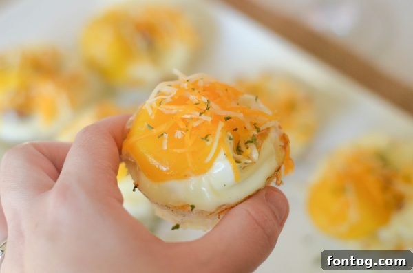 Breakfast Hash Brown Nests 9 Close-up of baked Hash Brown Egg Cups, golden and delicious.