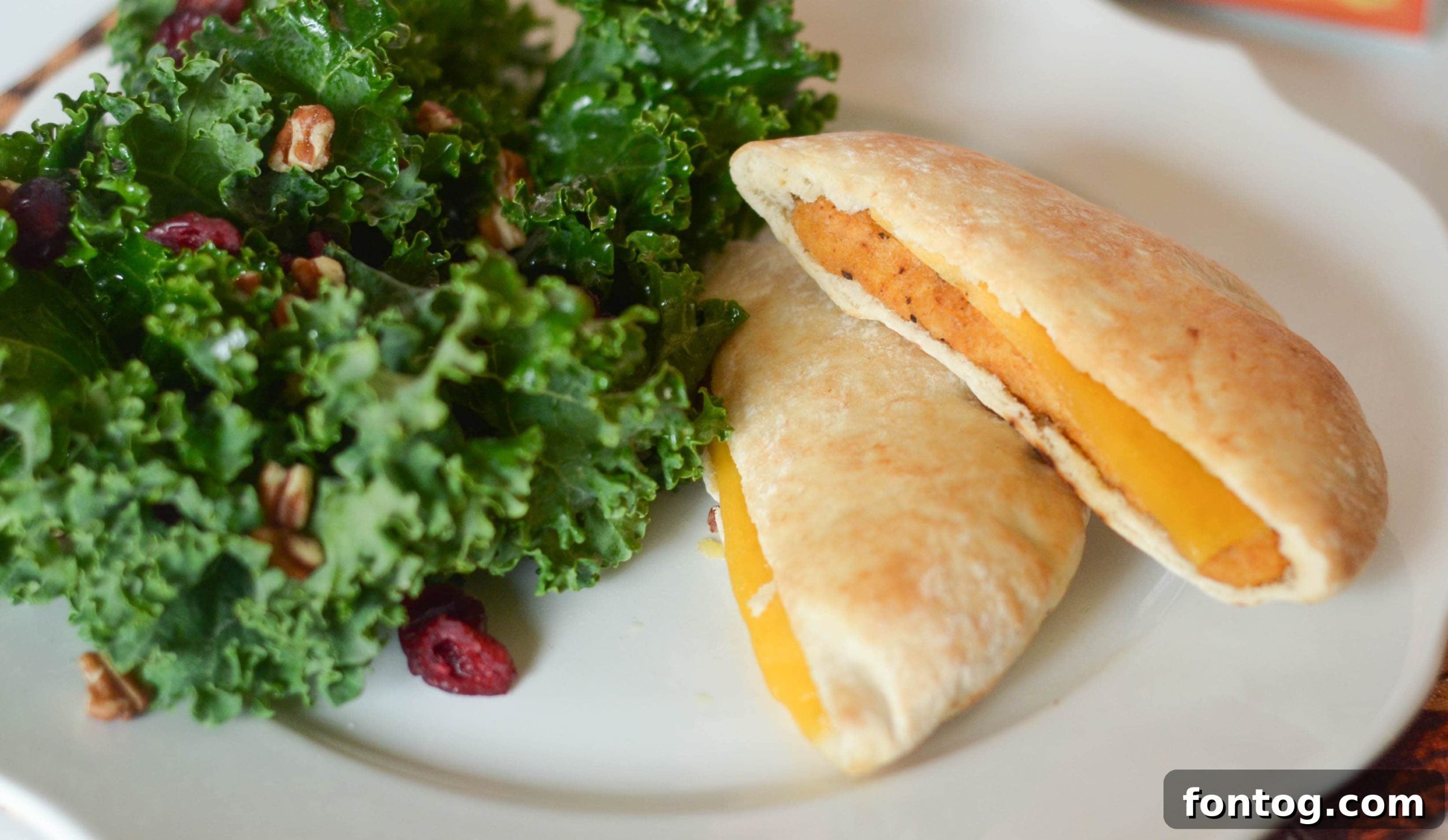 Warm Cheesy Chicken Cranberry Kale Salad 11 Cranberry Kale Salad