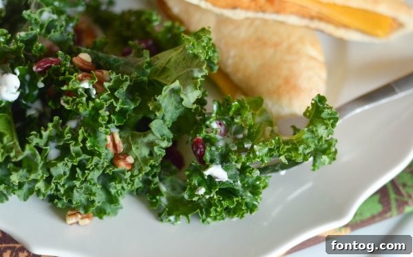 Warm Cheesy Chicken Cranberry Kale Salad 10 Cranberry Kale Salad with Chicken Melts