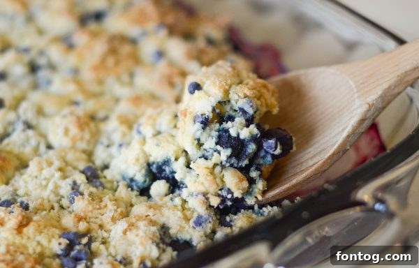From Kitchen Creation to Country Celebration: My CMA Awards Trip and Gluten-Free Cobbler 6 Overhead view of Gluten Free Blueberry Crumb Cobbler