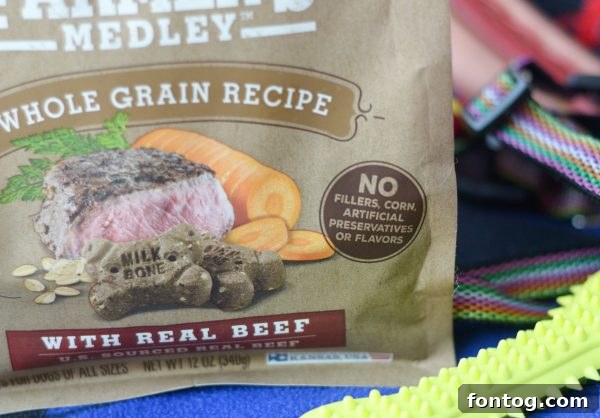 Dog enjoying Milk-Bone treats