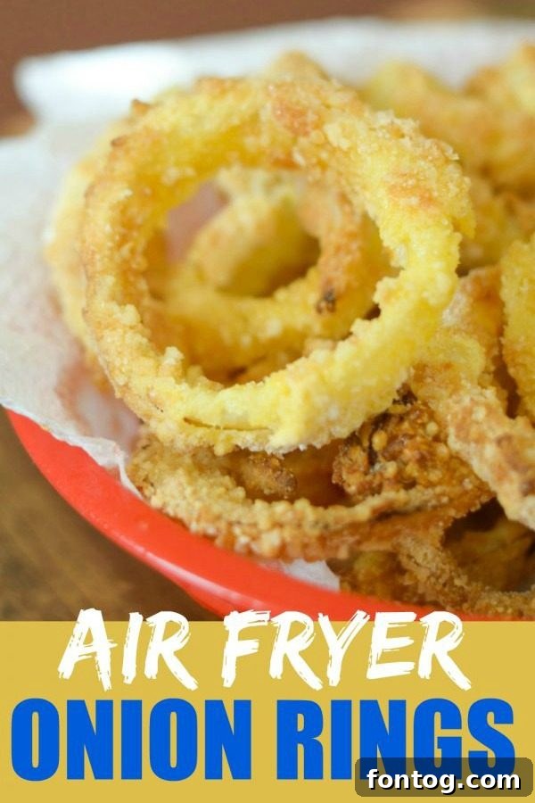 Crispy Air Fryer Onion Rings 6 Air Fryer Onion Rings #GlutenFree #AirFryer