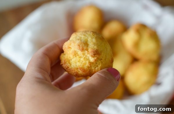 Hush puppy batter mixed and ready for air frying
