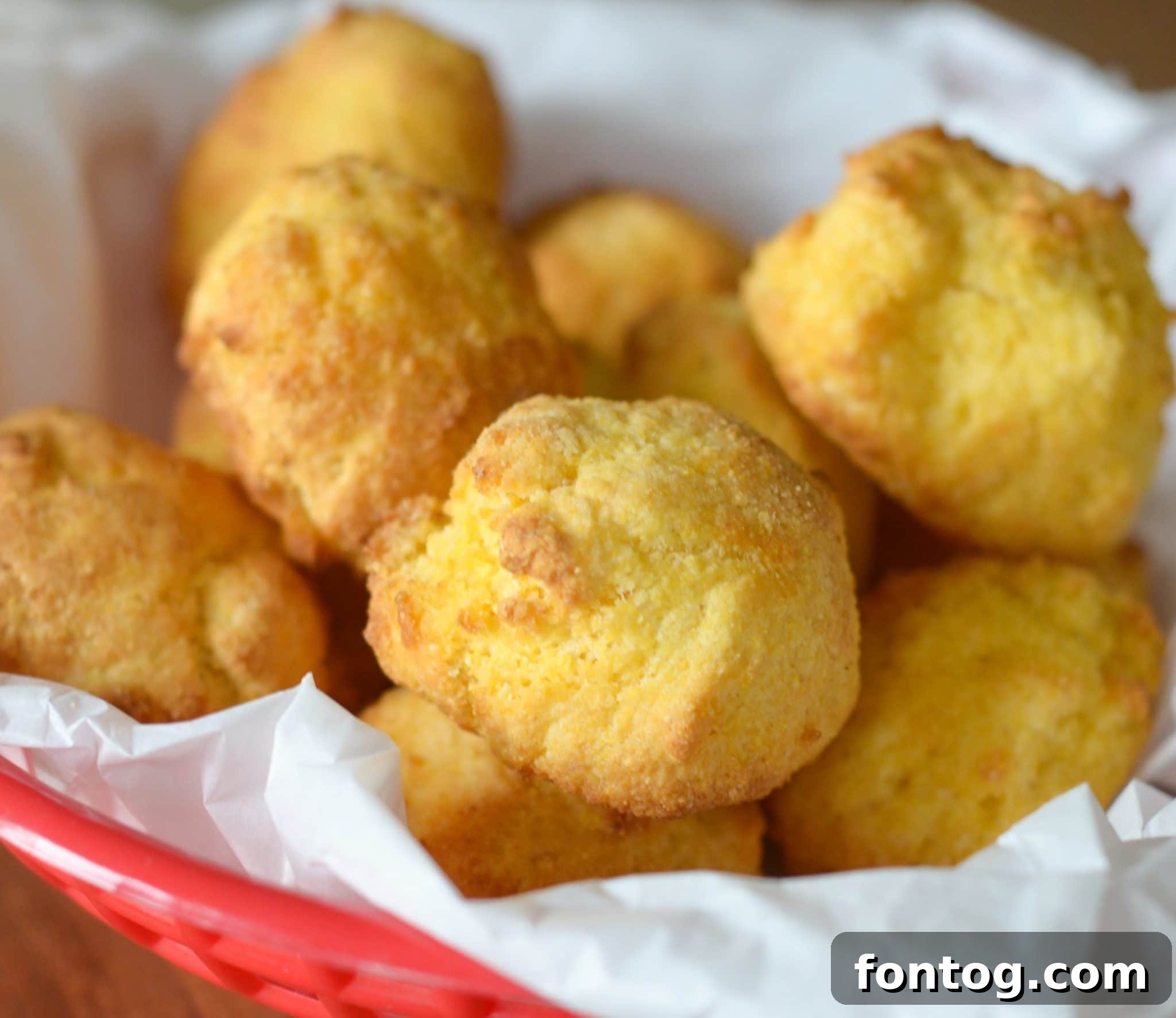 Air Fryer Hush Puppies, golden brown and perfectly cooked