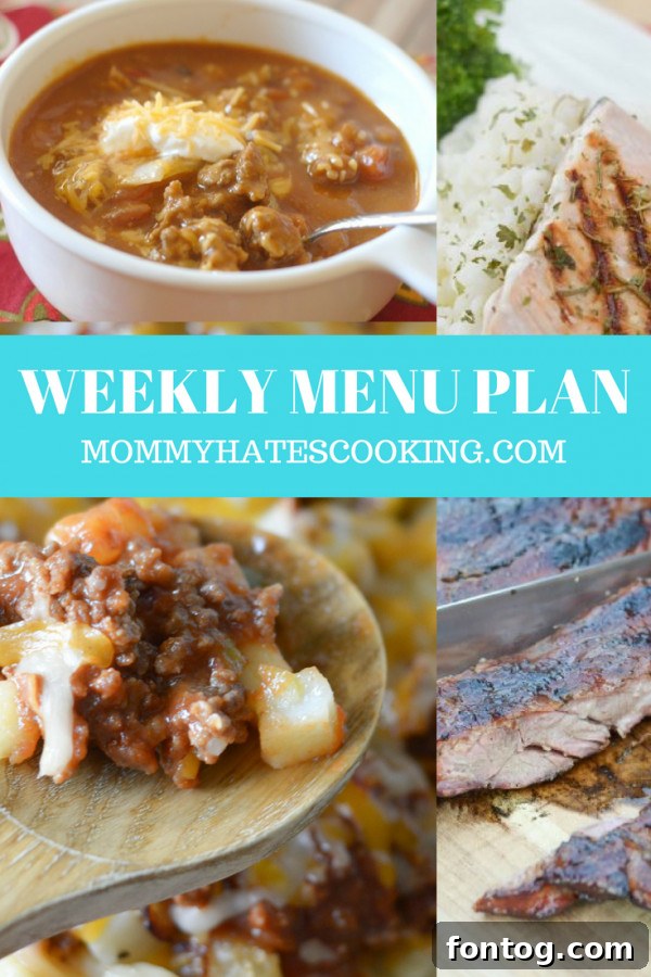 Weekly Menu Plan for Fall: Delicious and Easy Recipes