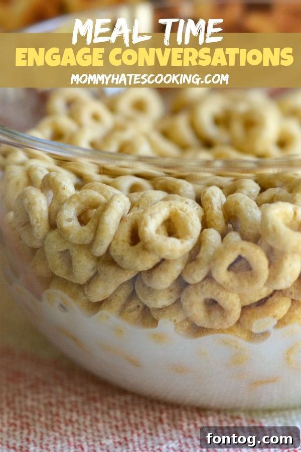 5 Ways to Engage Conversation at Meal Time with Maple Cheerios #MapleCheeriosatWalmart #AD 