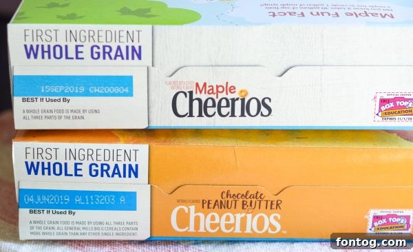 Maple Cheerios in a bowl