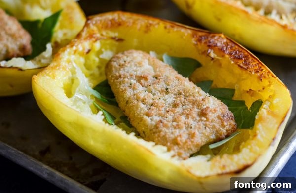Gorton's Lemon Herb Fish Fillets with Spaghetti Squash
