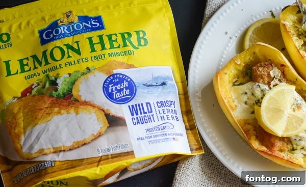 Assembling Baked Spaghetti Squash Alfredo