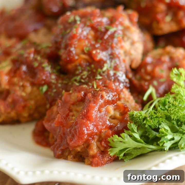 Slow Cooker Tangy Turkey Meatballs in sauce