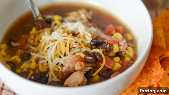 Hearty Instant Pot Chicken Taco Soup