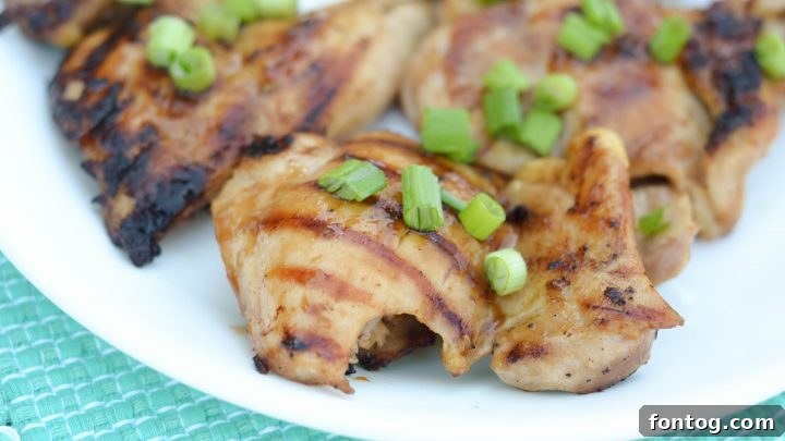 Perfectly Glazed Grilled Chicken Thighs