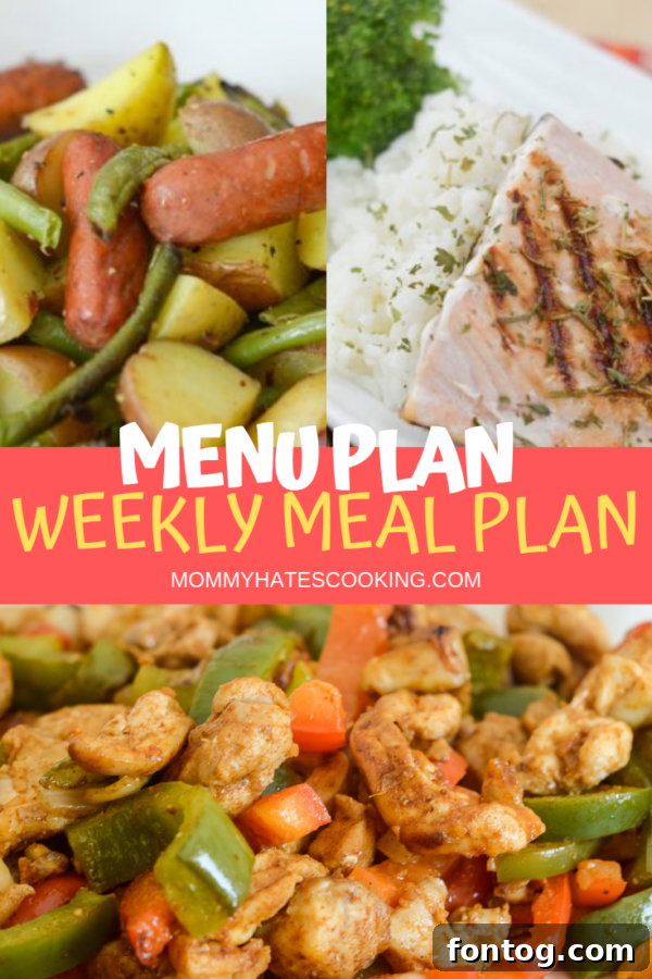 Your Weekly Meal Plan: September 15th 10 A vibrant, neatly organized weekly meal planner template, illustrating the structure and benefits of effective meal planning.
