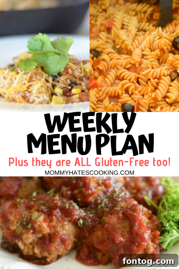Weekly Menu Plan January 3rd Edition 4 Weekly menu plan organizer