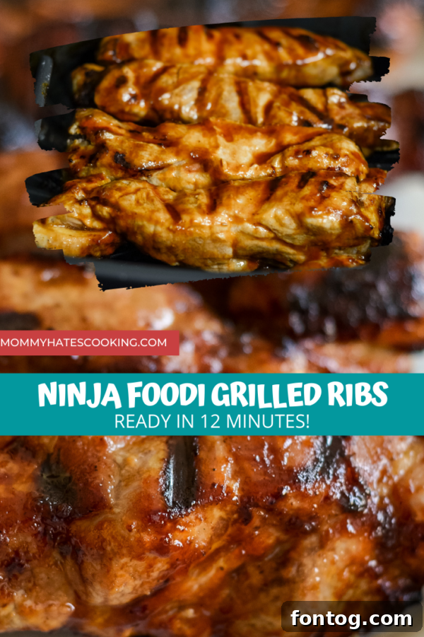 Ninja Foodi Grilled Ribs final presentation