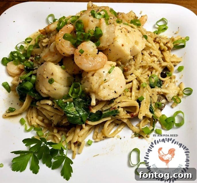Ninja Foodi Linguine and Shrimp