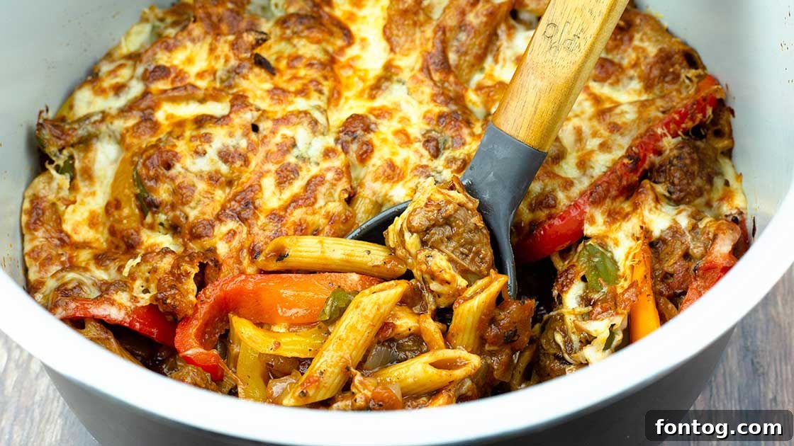 One-Pot Sausage Peppers & Pasta