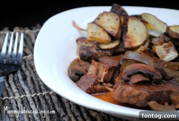 Tender Slow Cooker Italian Steaks cooked to perfection.